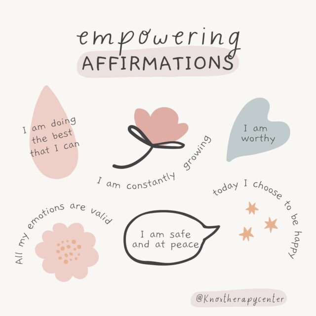 Some positive and compassionate affirmations to start your day. 🌱✨🌱#mentalhealth #knoxvillementalhealth #knoxvilletherapist